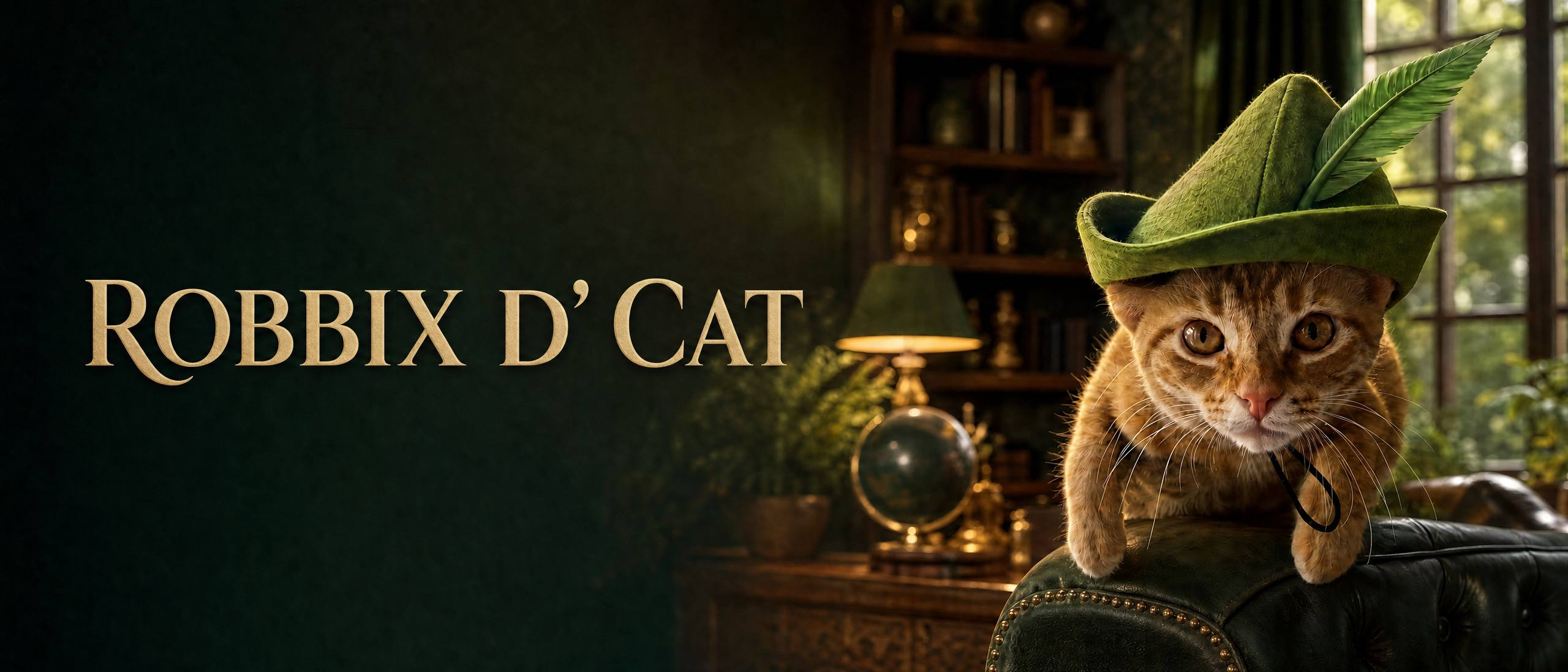Robbix D' Cat in Sherwood Study